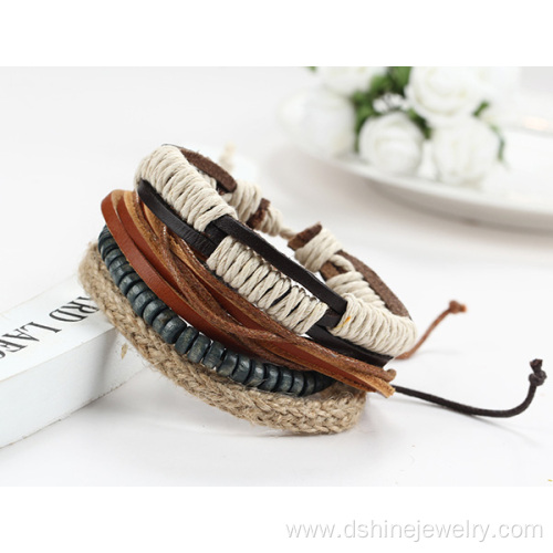 Multilayer Cool Bracelets Beads Leather Friendship Bracelets